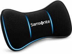 Samsonite front view of car neck pillow showing compact ergonomic support