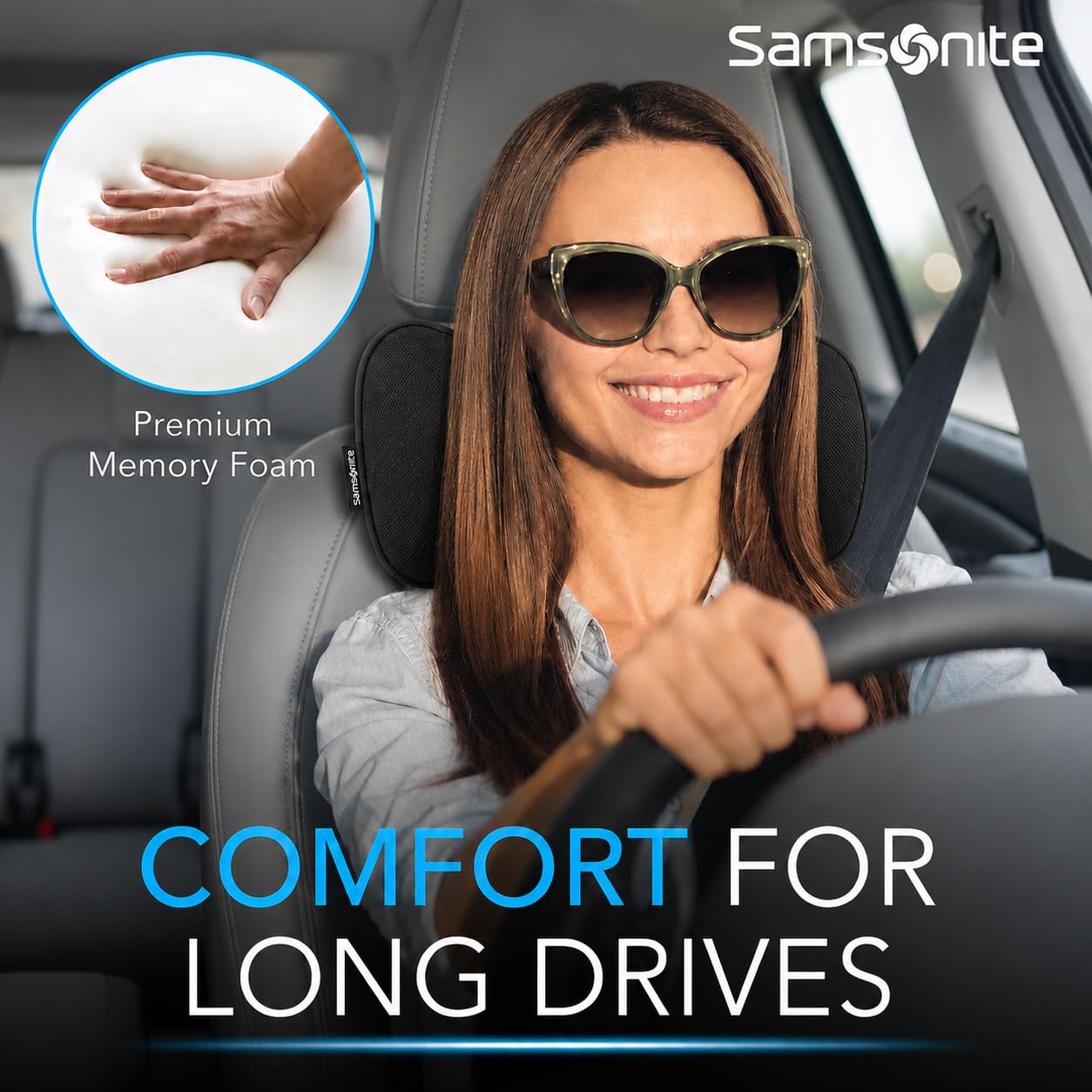 Samsonite removable zippered cover laid flat showing easy-clean convenience