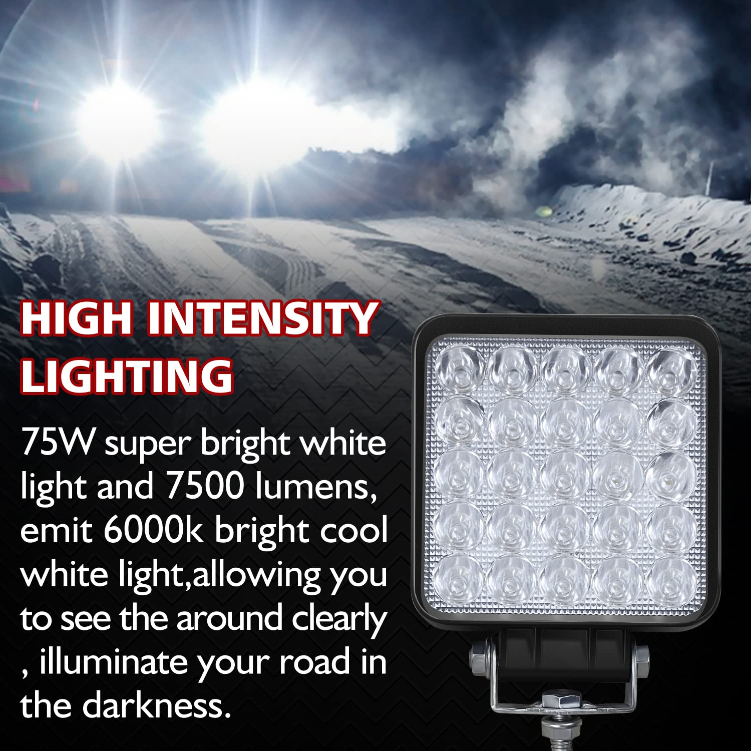 SAN YOUNG lighting an ATV worksite, increases nighttime task safety