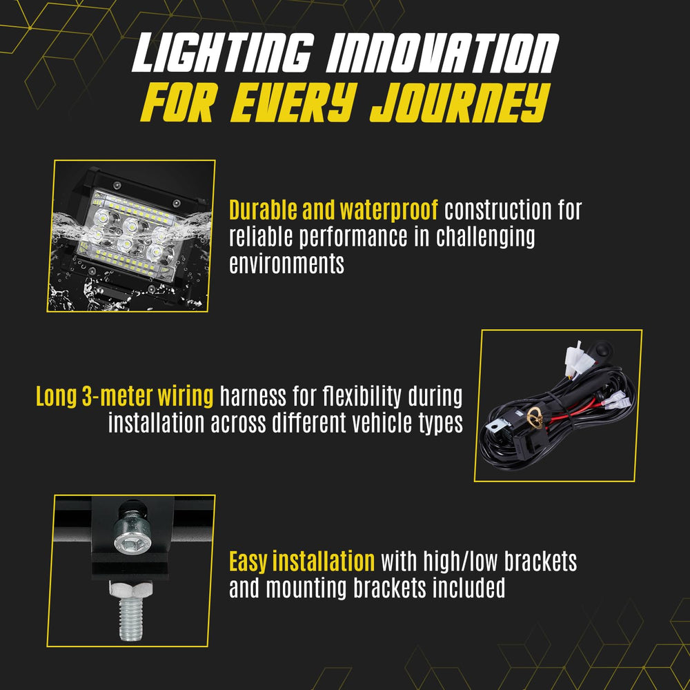 SAN YOUNG wiring harness and relays detail showing safe installation benefit