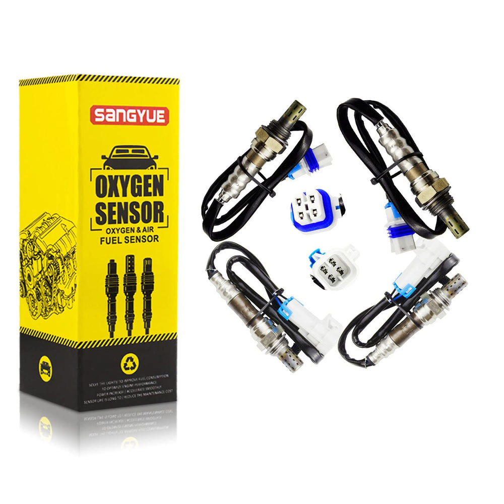 Sangyue front packaging showing four O2 sensors and compact box, clear product identification