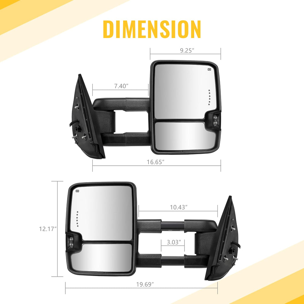 Sanooer folded profile showing mirror folded in to protect in tight parking