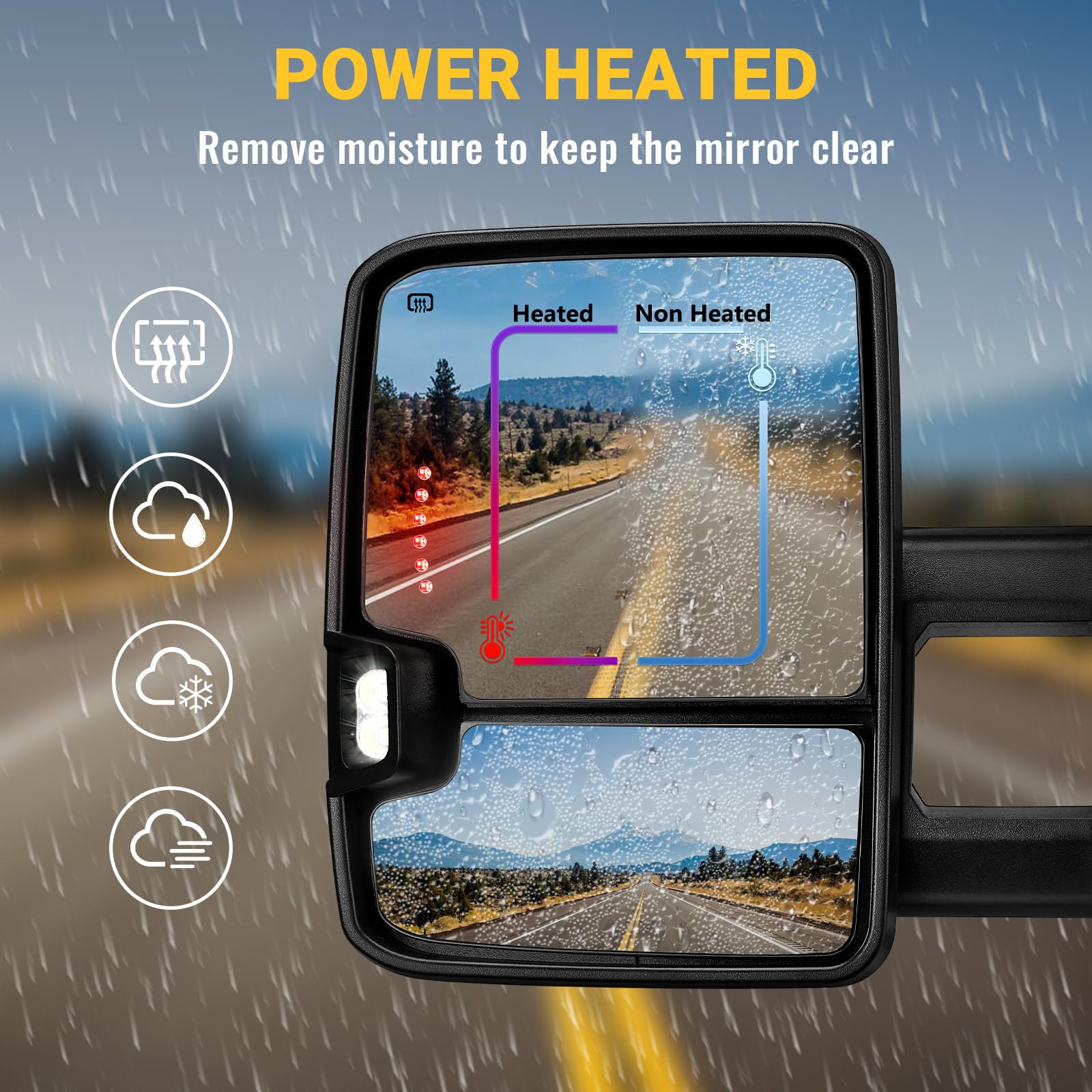 Sanooer installed on driver door of Chevy Silverado demonstrating OEM fitment