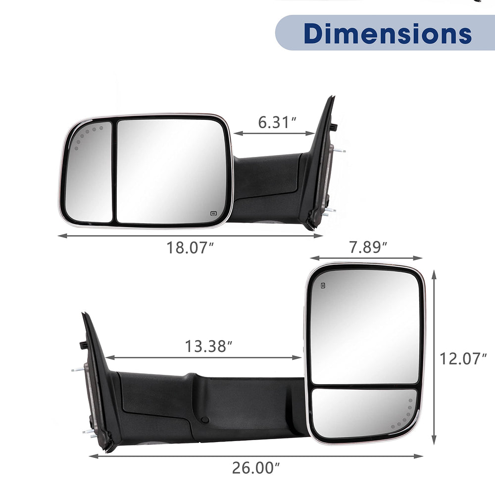 Sanooer mirror glass close-up showing heated element and clearer vision benefit