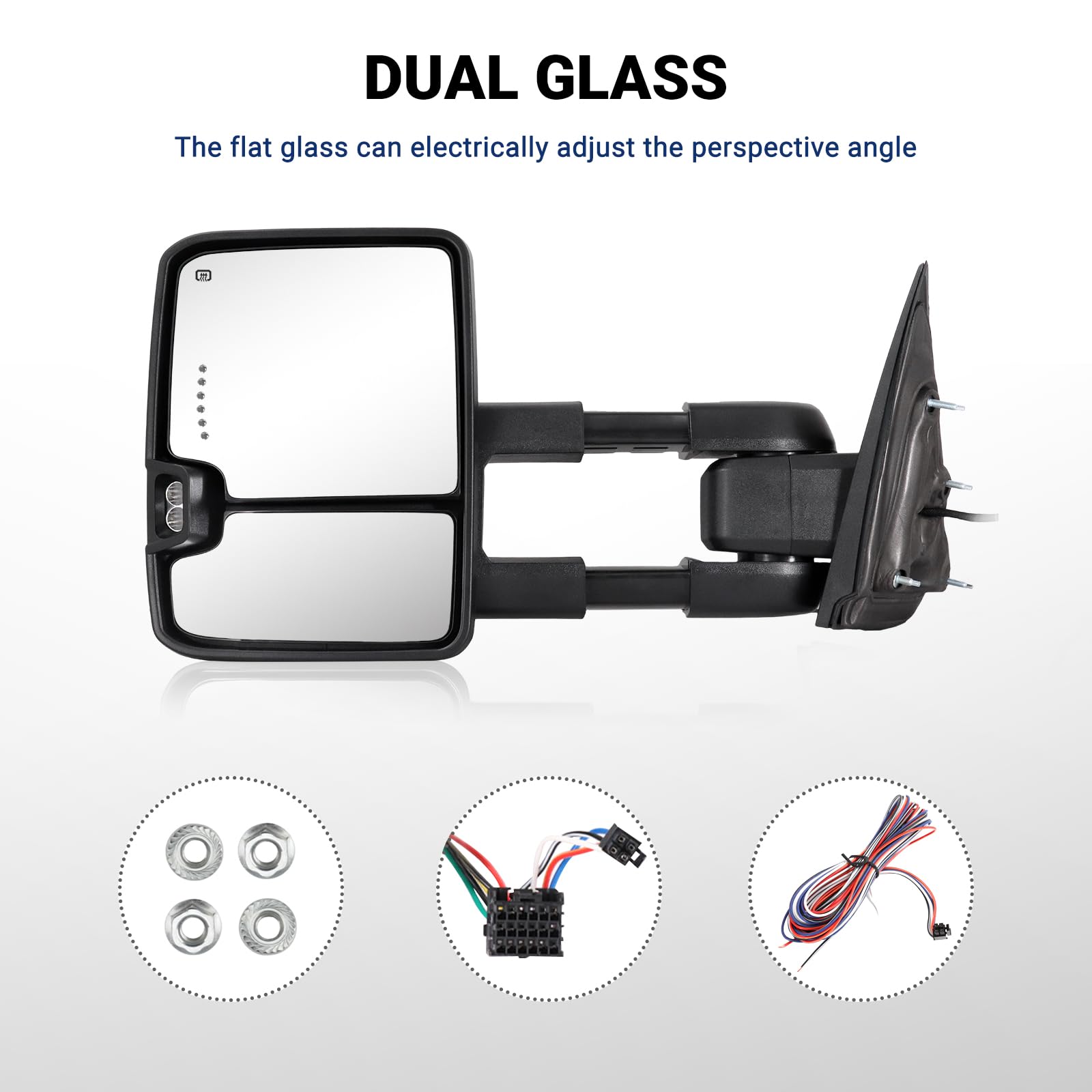Sanooer side profile telescopic and folded positions showing extension function