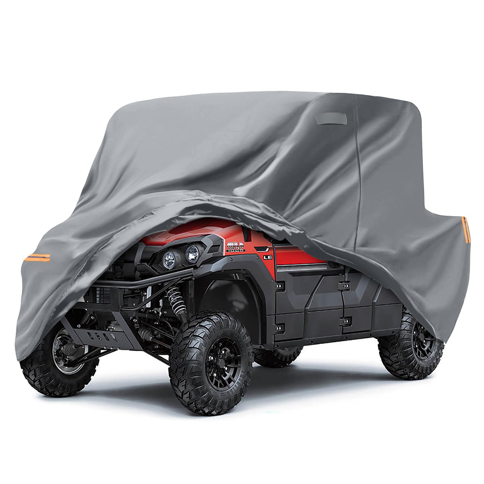 SAPUBK front view cover fitted on Kawasaki Mule protecting from rain