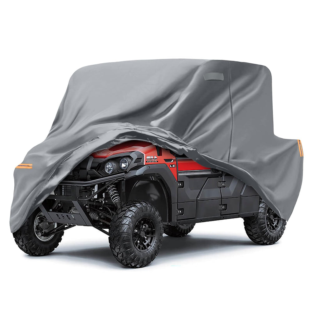 SAPUBK front view cover fitted on Kawasaki Mule protecting from rain