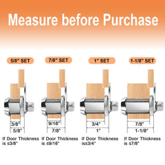Sartatue two included cam plates displayed for adjustable installation options