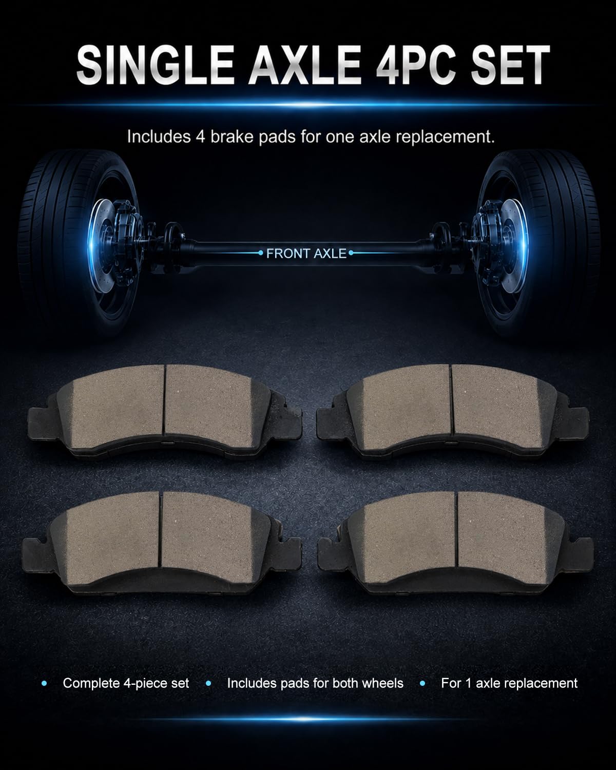 SATISFIED pad beside ruler illustrating correct OEM fitment