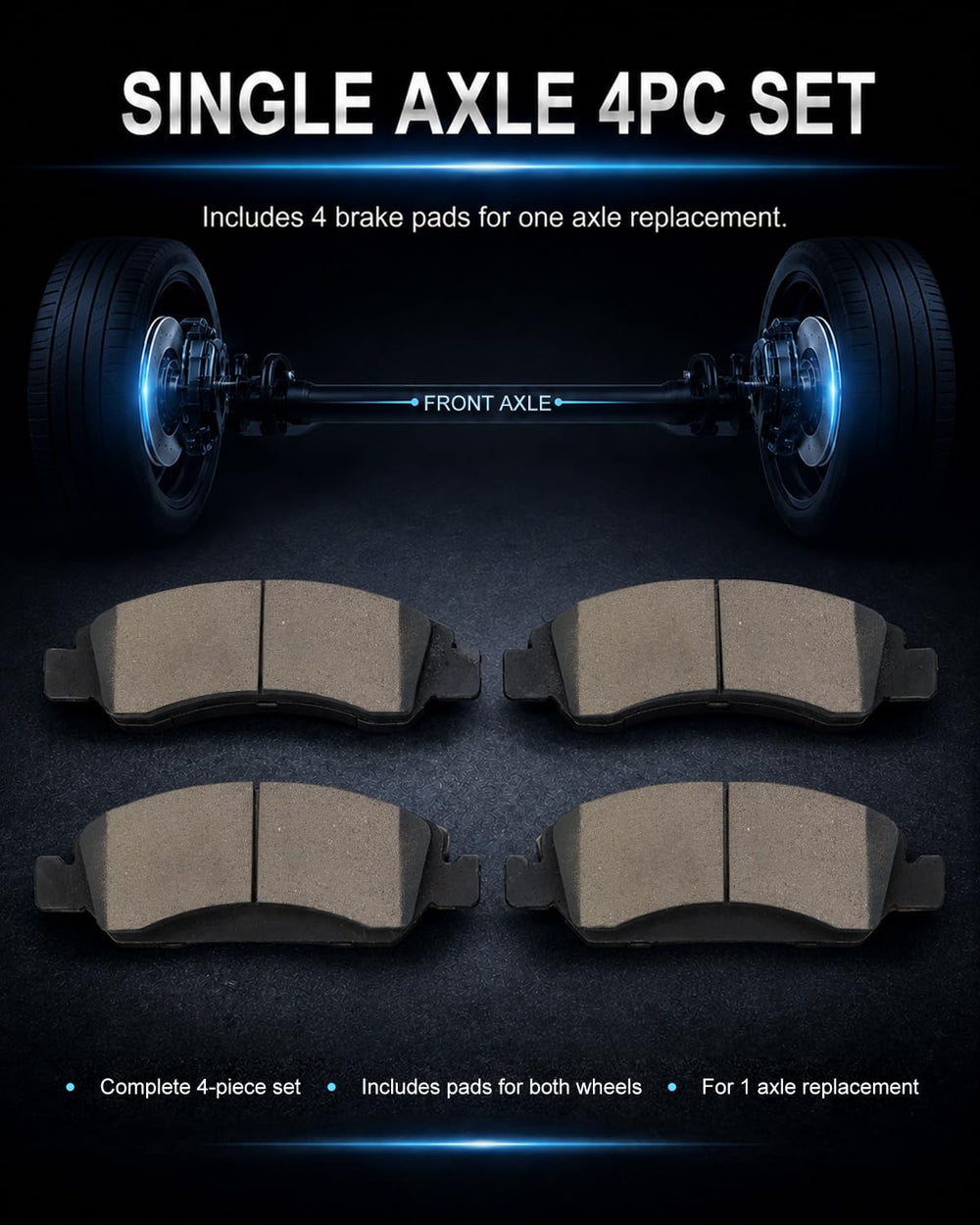 SATISFIED pad beside ruler illustrating correct OEM fitment