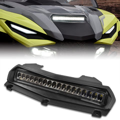 SAUTVS front hood scoop installed on RMAX improves forward visibility