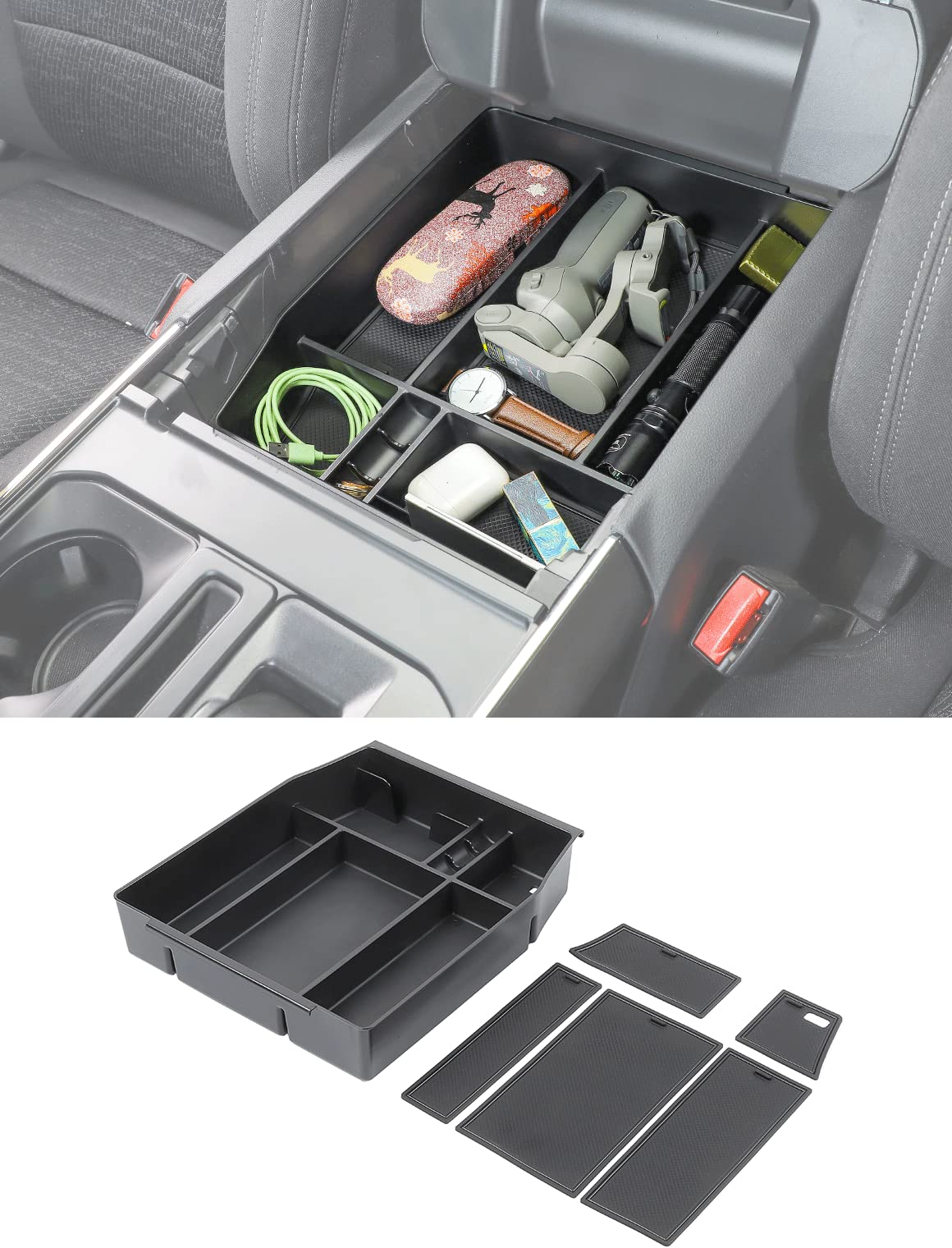 Savadicar front view showing clean fit and added storage benefit