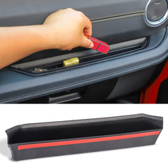 Savadicar front view of black grab bar tray showing sleek finish and fit