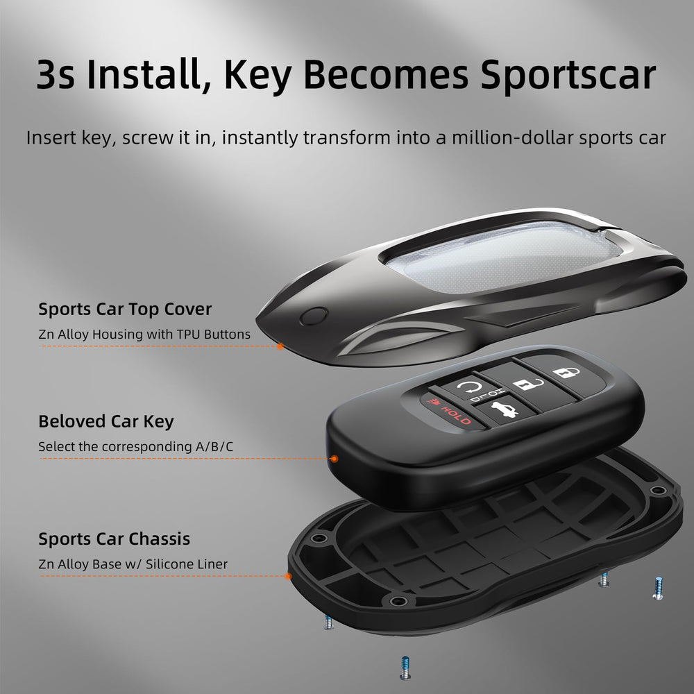 saxsion cover installed on Honda remote with precise cutouts for full function