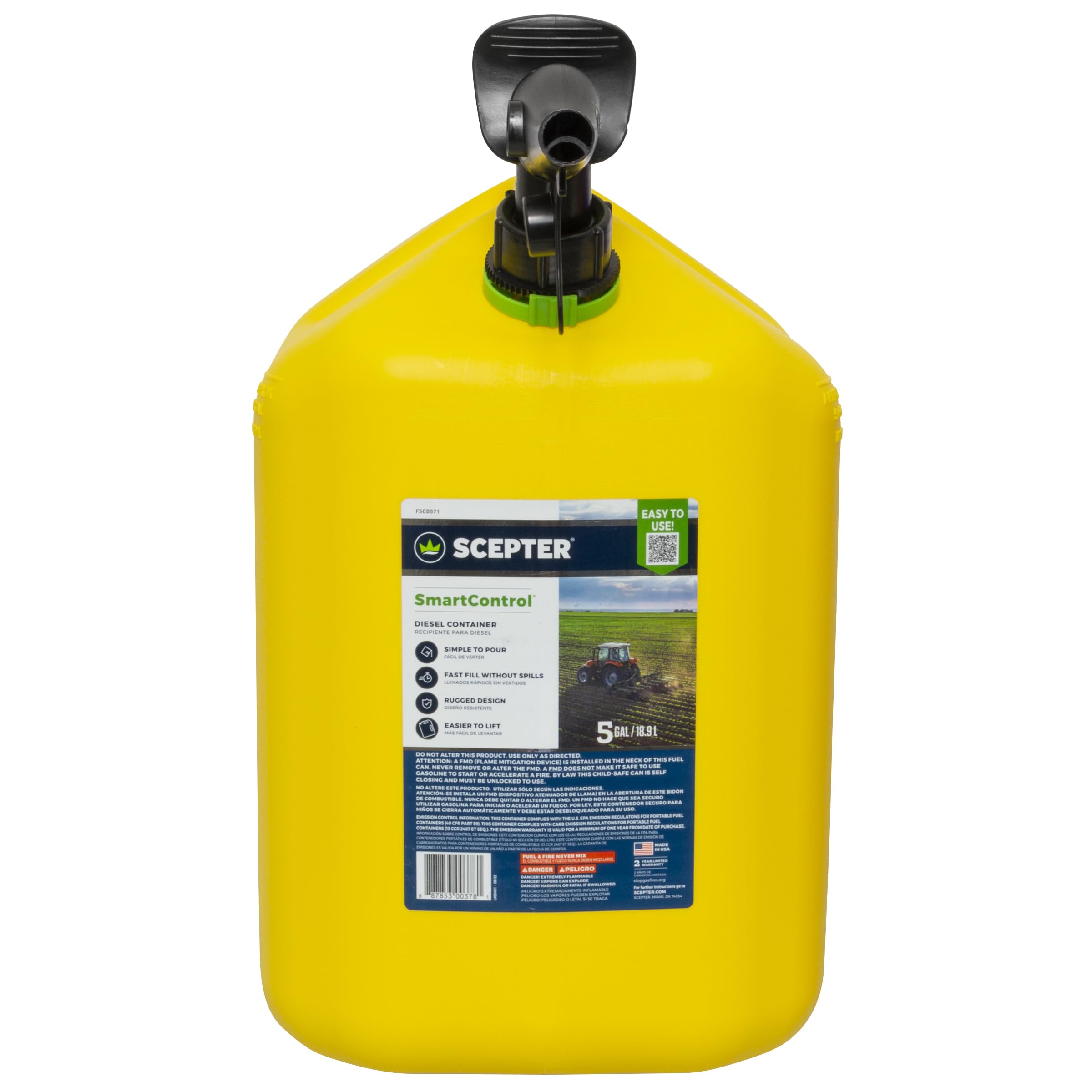 Scepter flame mitigation detail showing safety screen to reduce internal vapor ignition risk