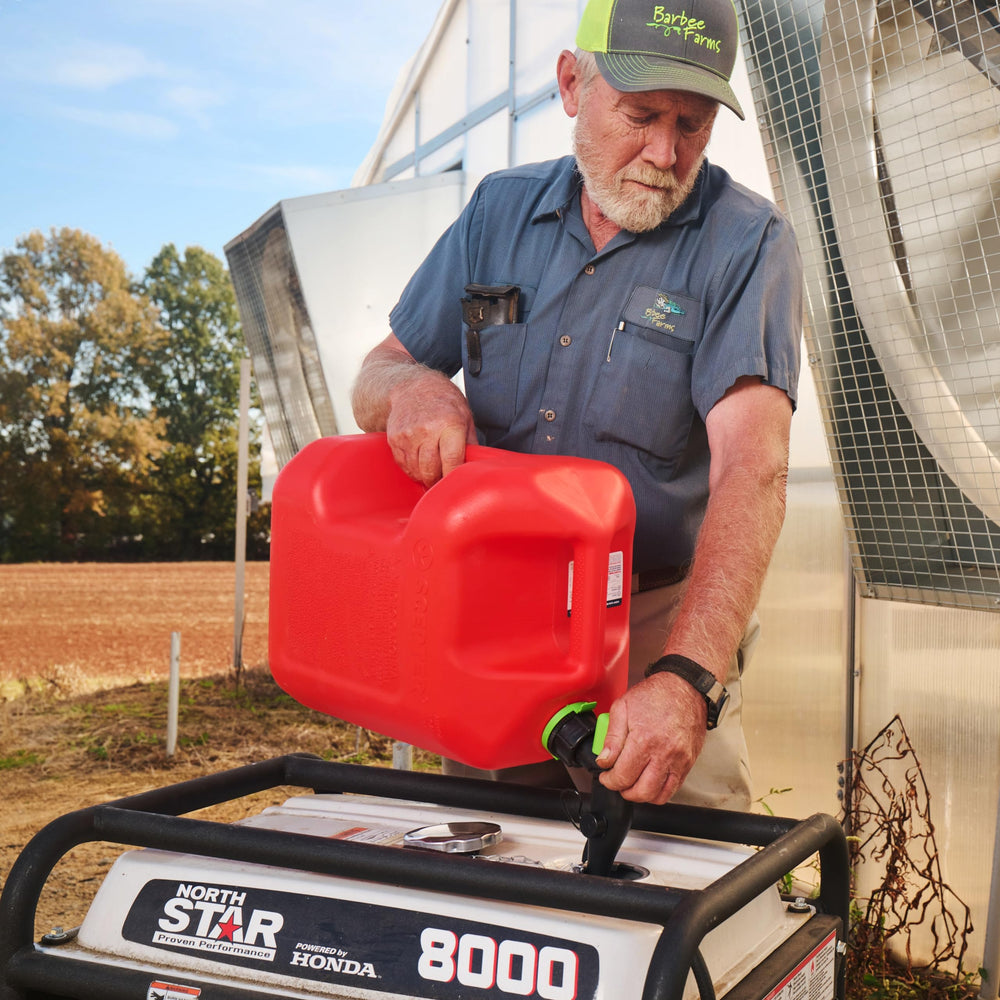 Scepter spout extender attached to nozzle reaching tight fuel openings safely