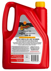 Schaeffer SynShield being poured into engine for clean lubrication and protection