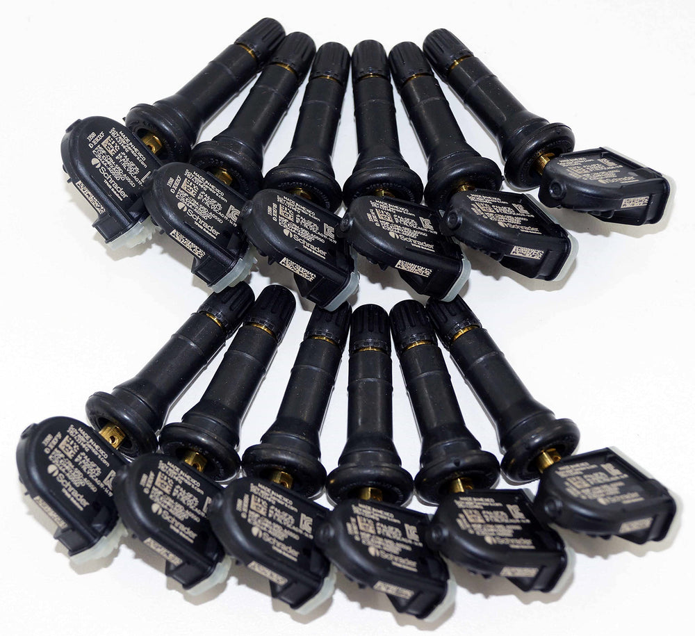 Schrader EZ-Sensor being programmed with TPMS tool showing technician efficiency benefit