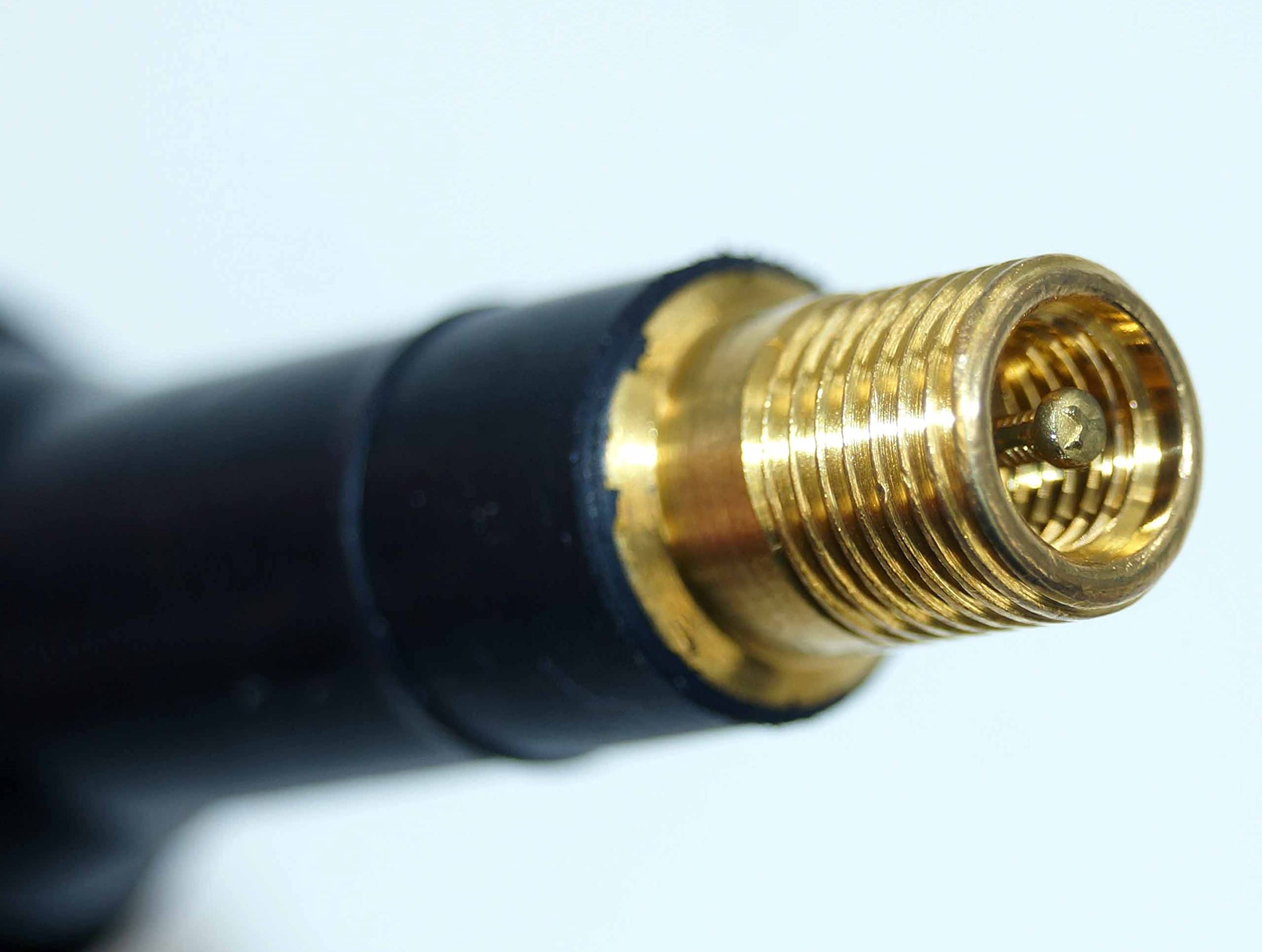 Schrader EZ-Sensor specs sticker close-up showing pressure and speed ratings benefit