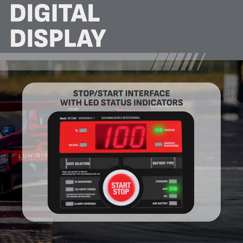 Schumacher SC1280 desulfation mode indicator reviving an older battery