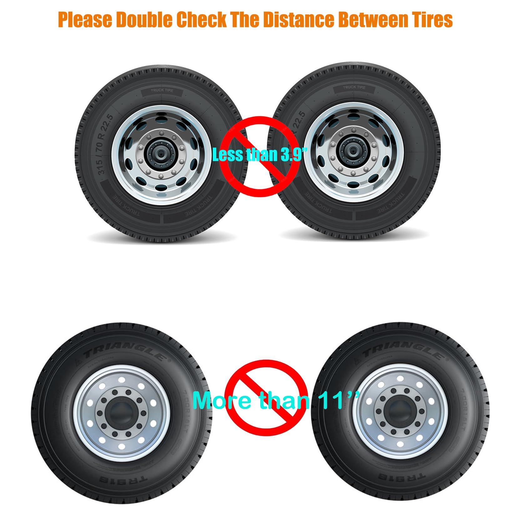 Schumaho installed on an RV tire demonstrating added stability while parked