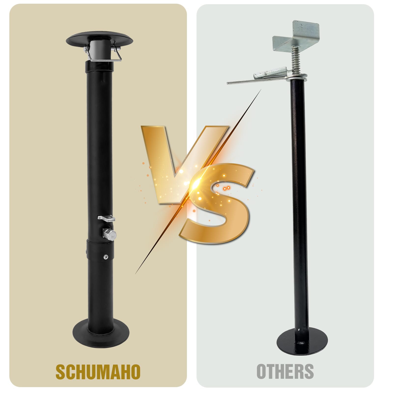 Schumaho steel body anti-rust finish detail for long-lasting outdoor durability