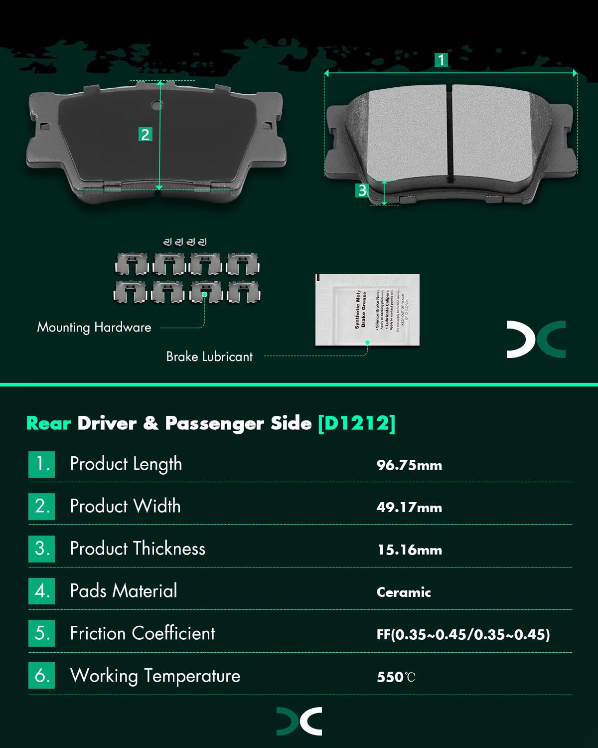 SCITOO pad backplate with gasket reducing vibration benefit