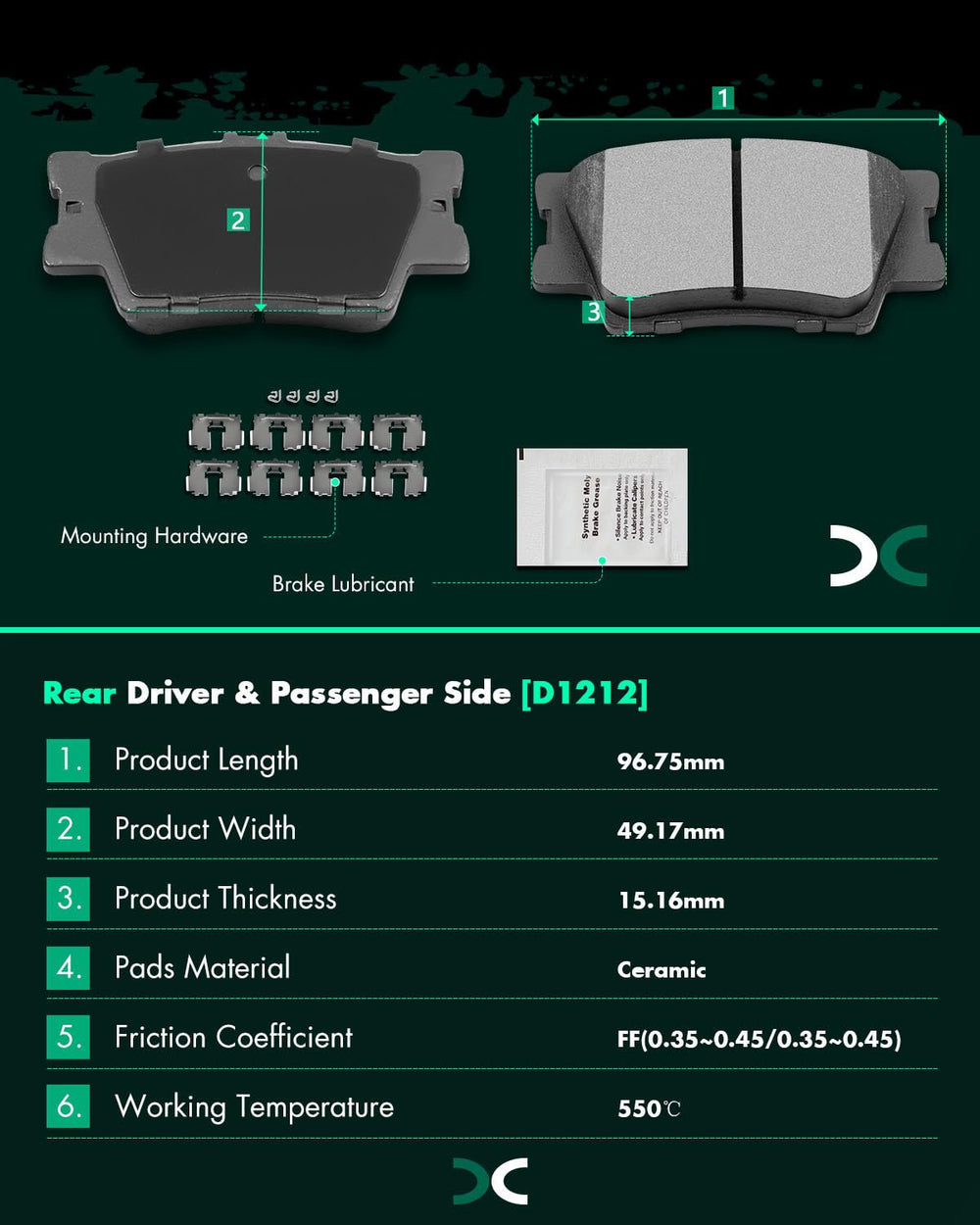 SCITOO pad backplate with gasket reducing vibration benefit