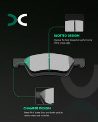SCITOO ceramic pad profile close-up highlighting smooth surface for quieter braking