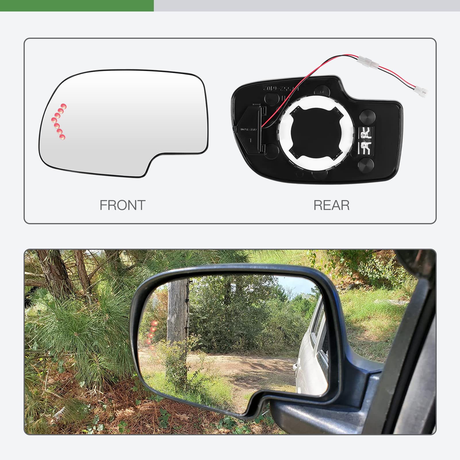 SCITOO close-up reflective surface demonstrating clarity and improved visibility