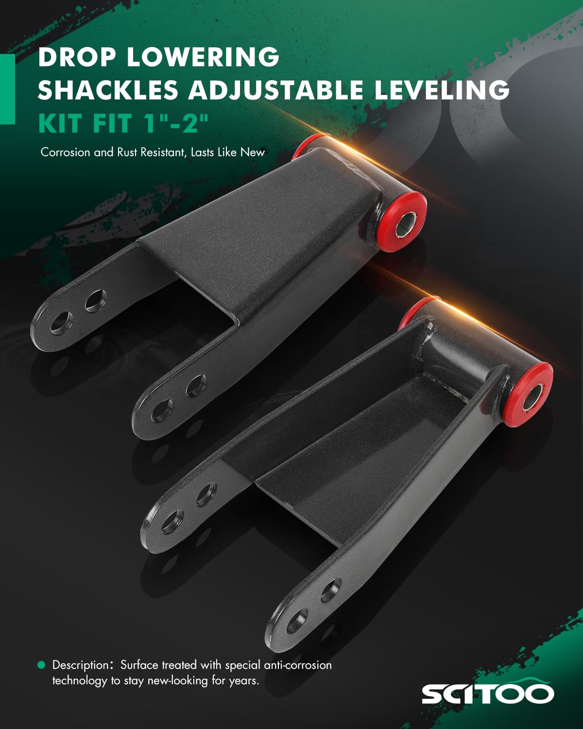 SCITOO close-up shackle welds and hardware offering durable build