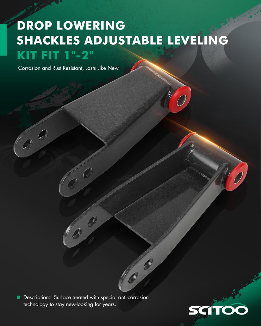 SCITOO close-up shackle welds and hardware offering durable build