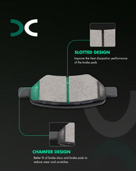 SCITOO D1033 pad profile close-up highlighting exact fitment shape and reliability