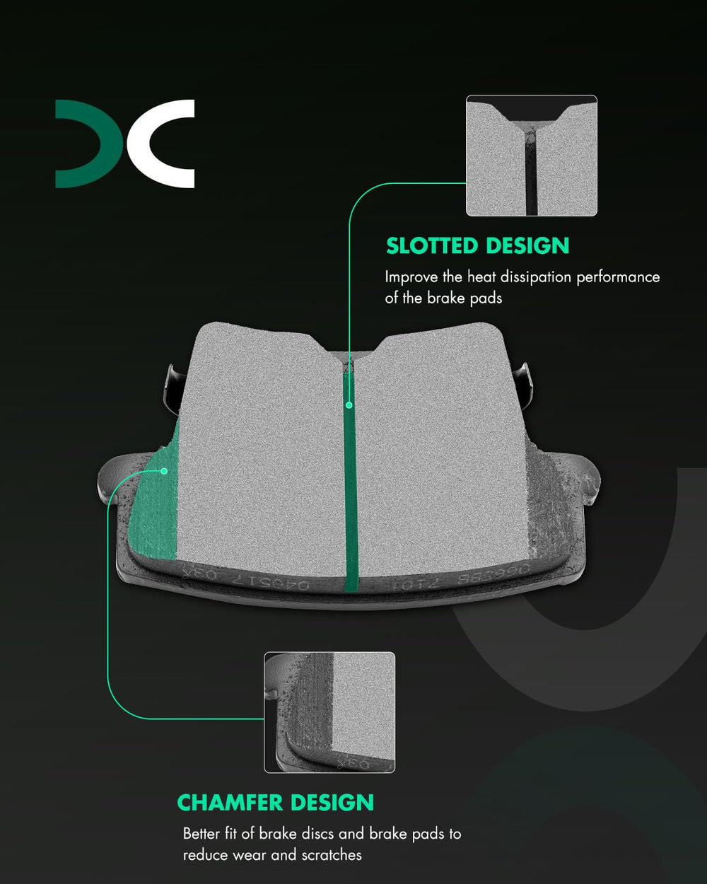 SCITOO pad slot close-up showing ceramic surface for heat management benefit