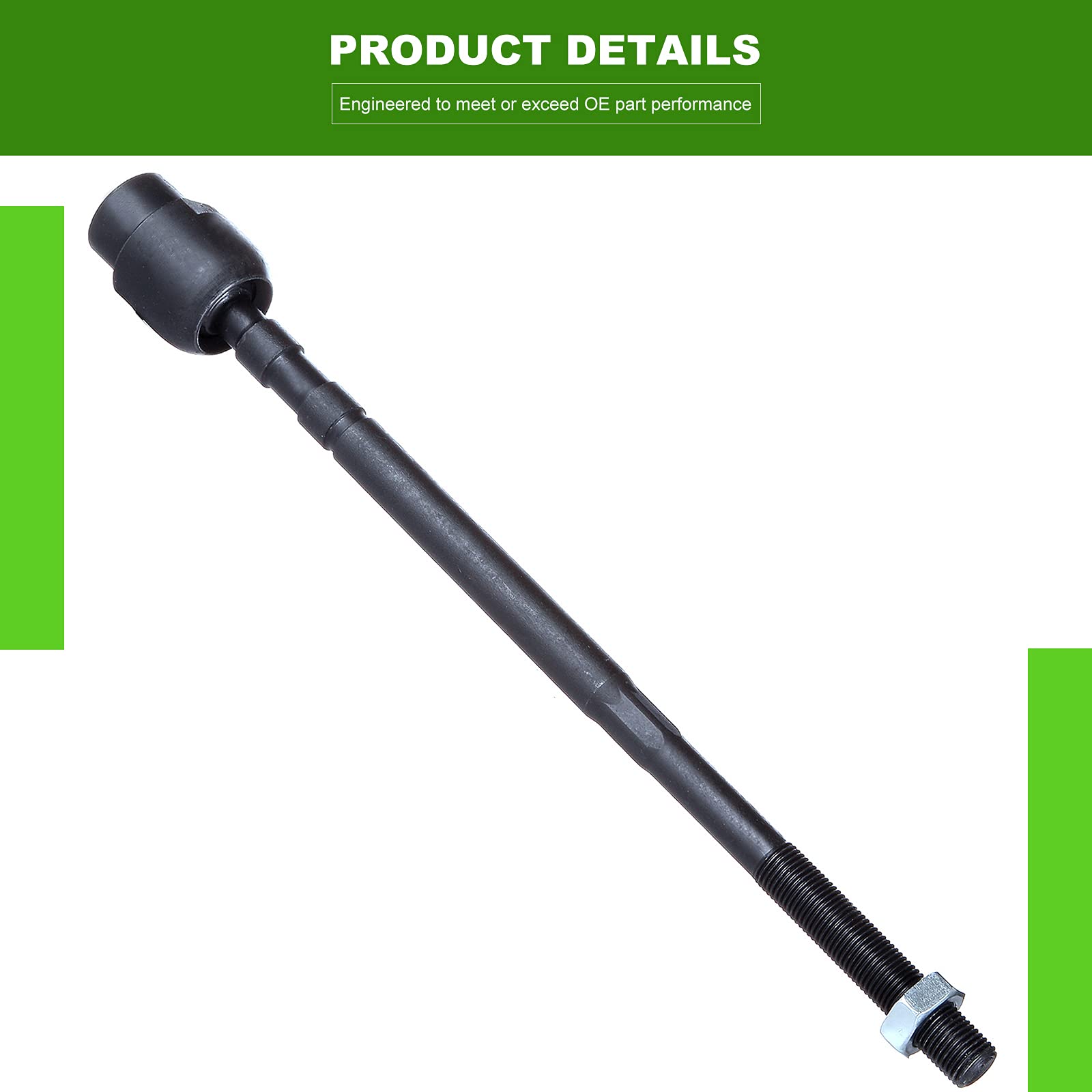 SCITOO EV195 inner tie rod detail highlighting threaded end and grease fitting
