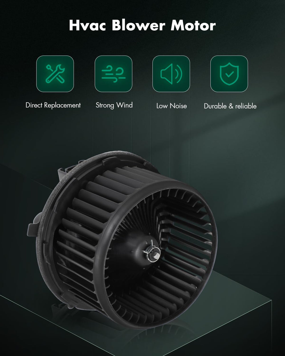 SCITOO fan cage close-up demonstrating balanced wheel for smoother airflow