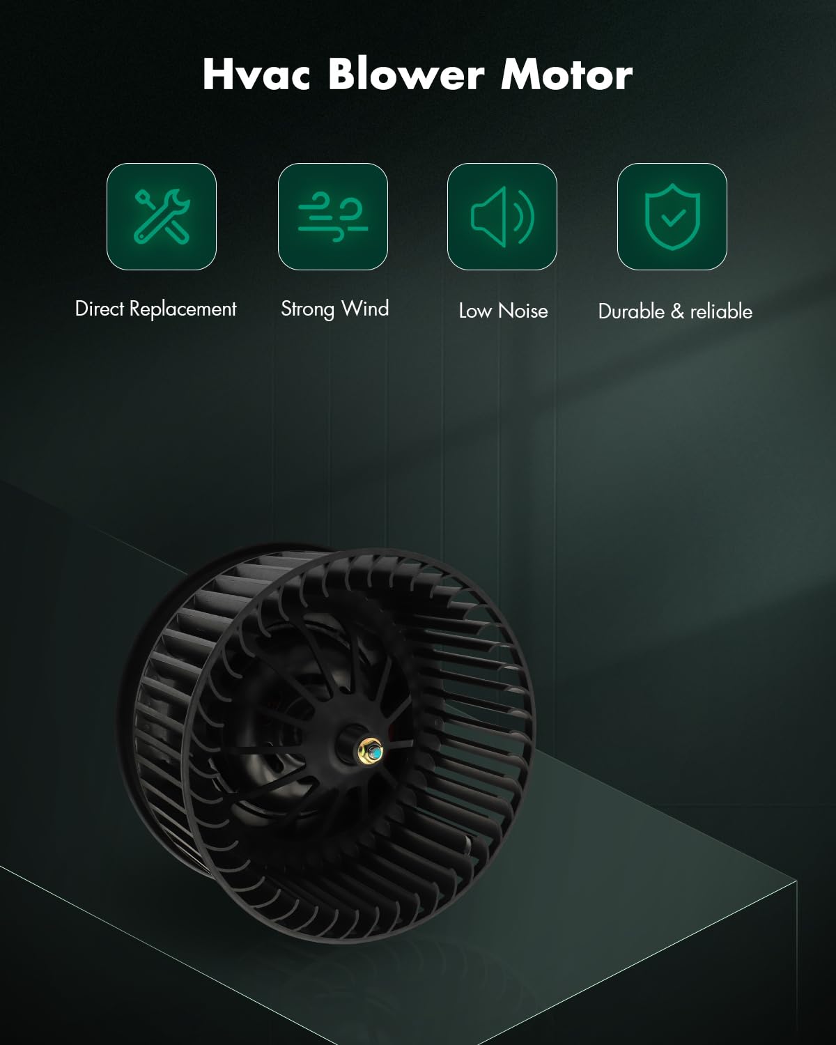 SCITOO fan cage close-up highlighting balanced blades for quieter airflow