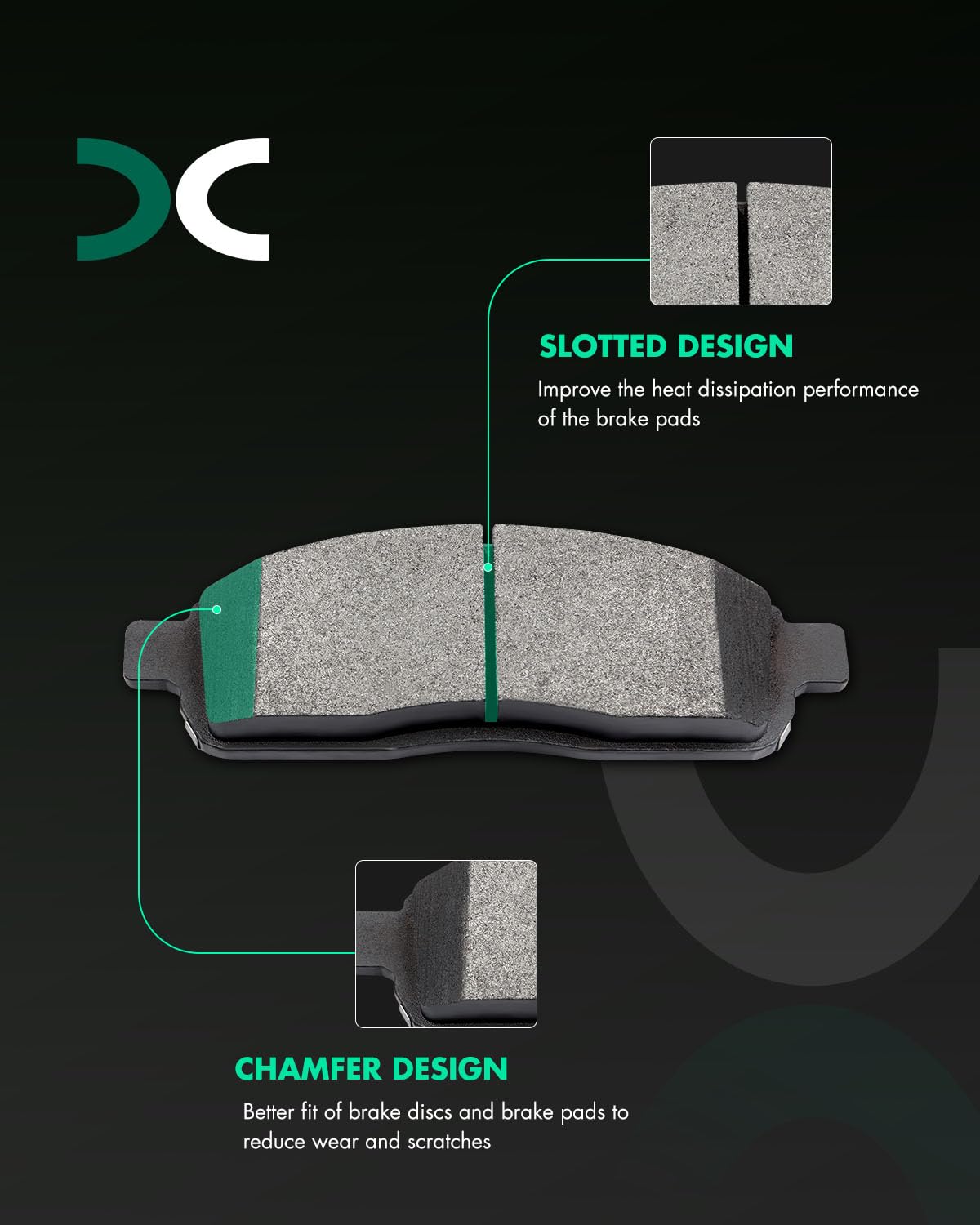 SCITOO close-up of friction surface highlighting durability and heat control