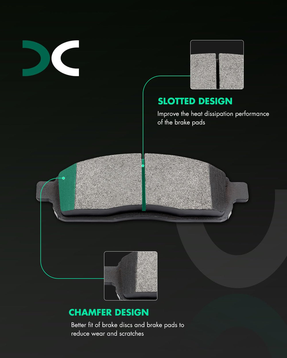 SCITOO close-up of friction surface highlighting durability and heat control