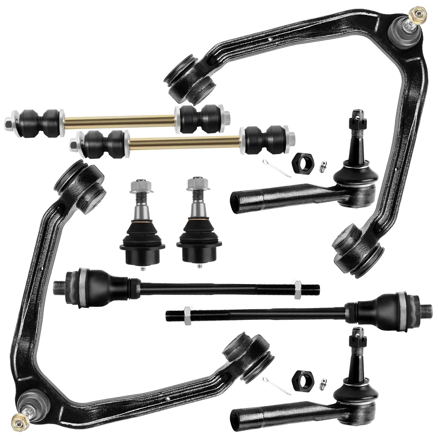 SCITOO front suspension kit packaging showing all included parts and fitment details