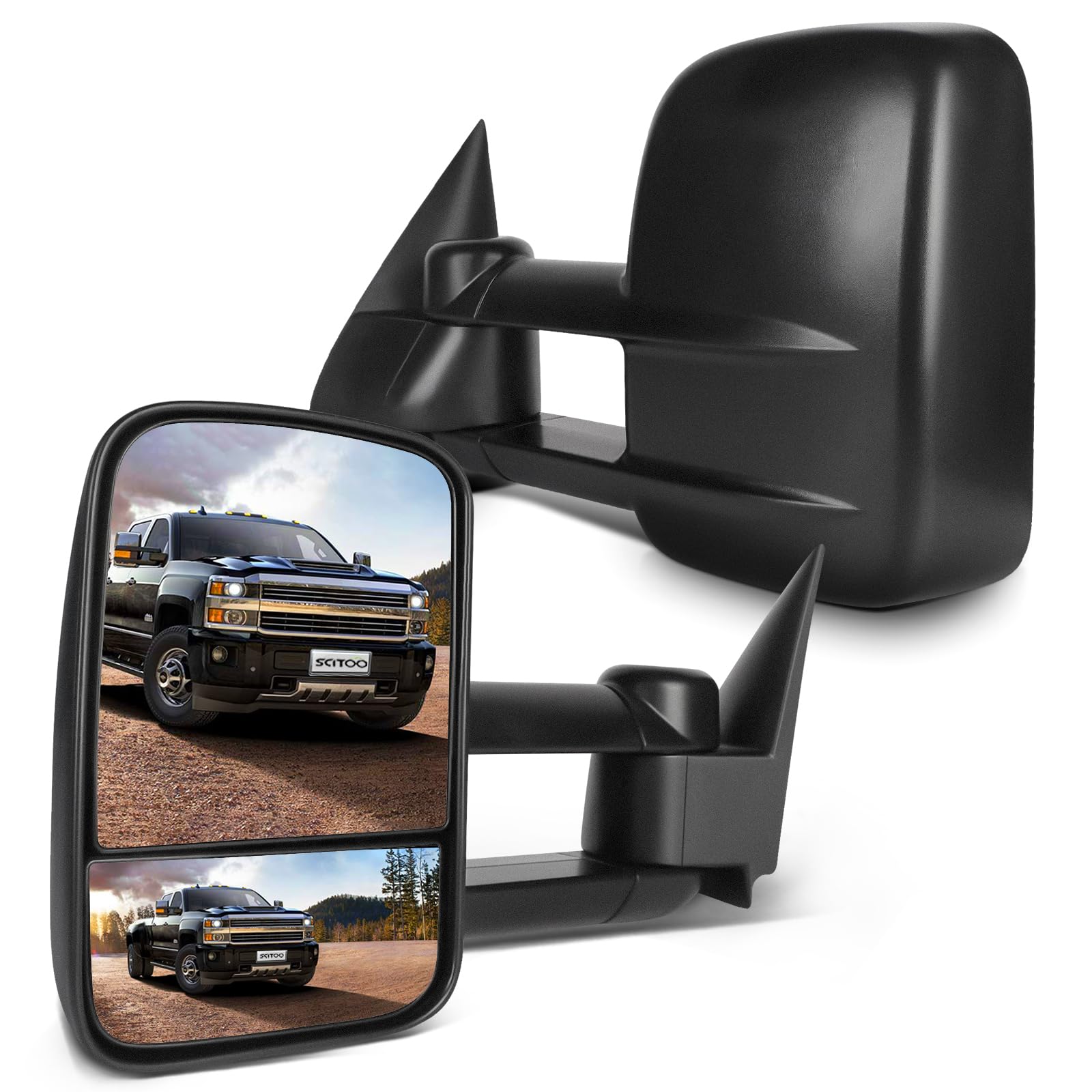 SCITOO front view assembly showing durable housing and clear lenses for reliable visibility