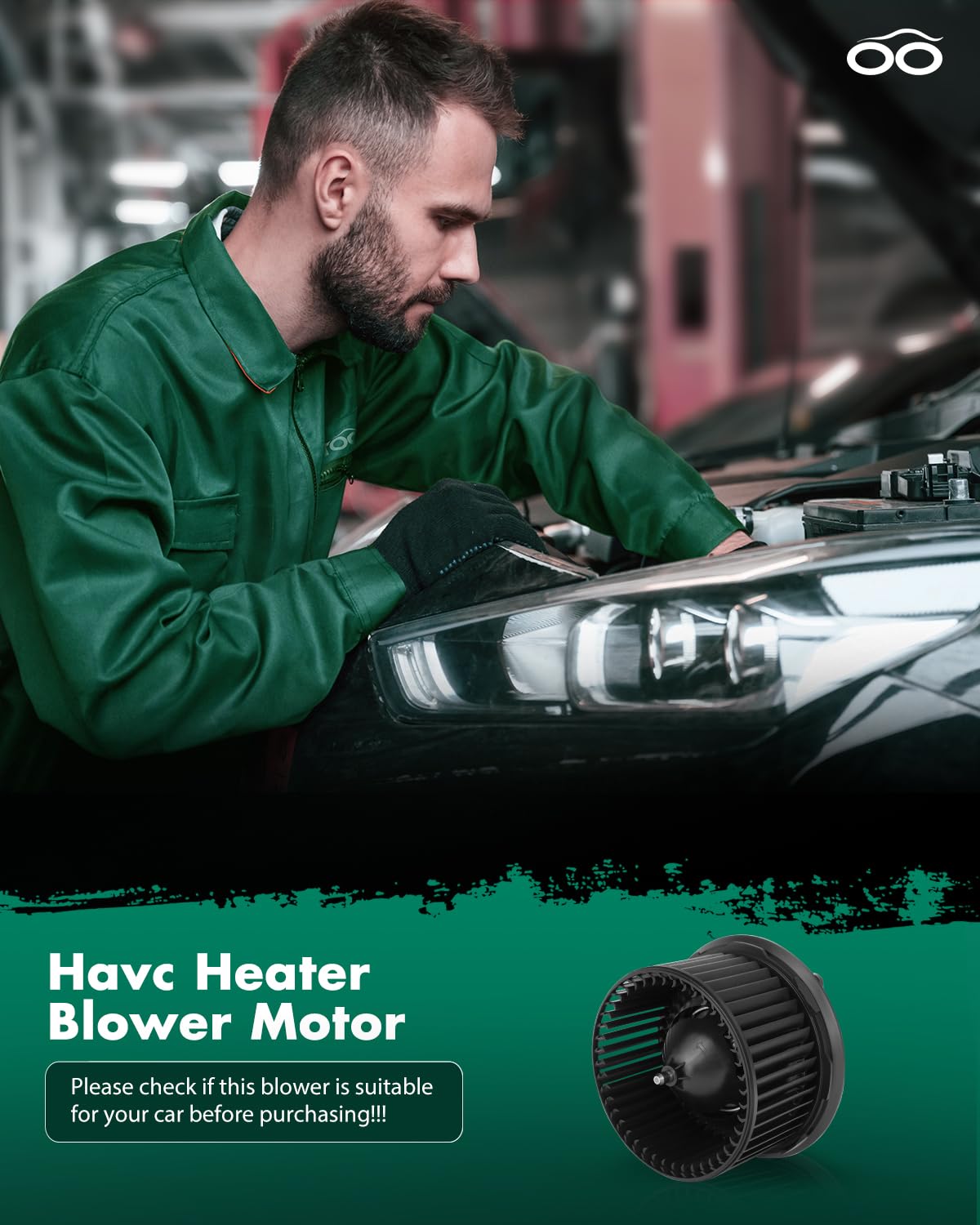 SCITOO blower motor installed in vehicle HVAC demonstrating restored cabin airflow