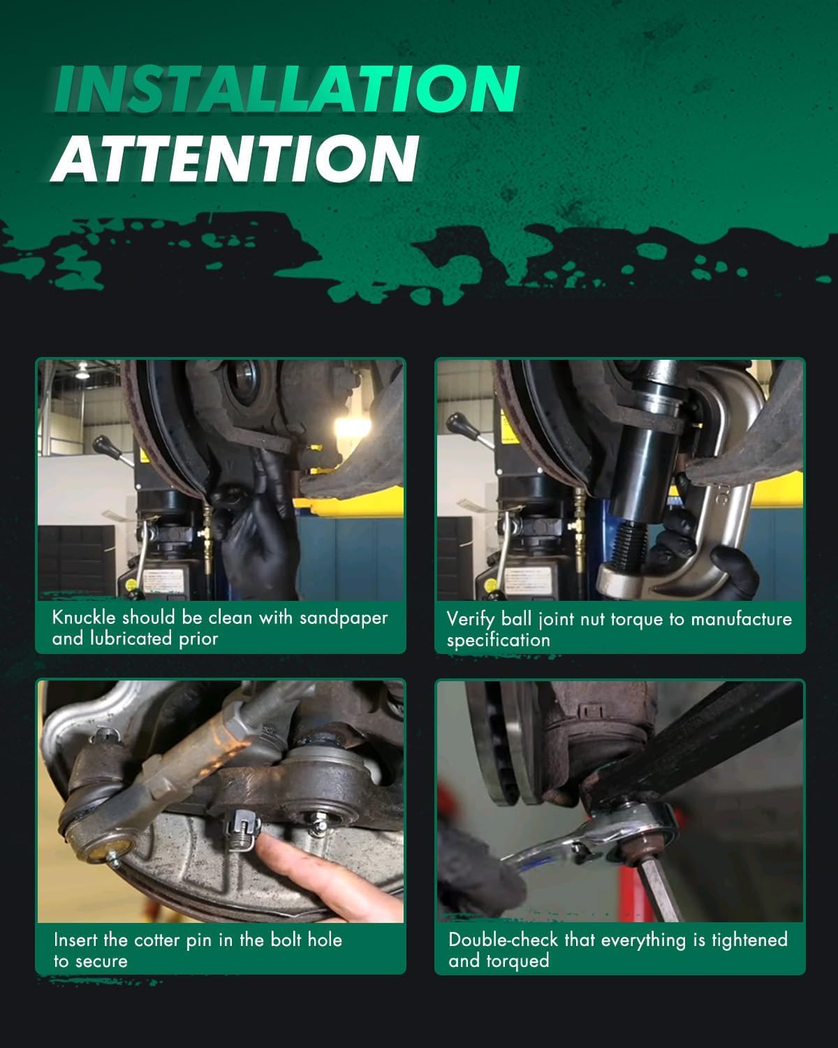 SCITOO installed control arm on vehicle front demonstrating restored suspension fit