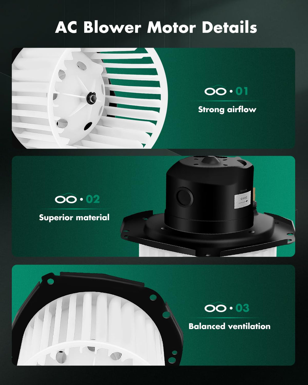 SCITOO motor label and electrical connector for easy plug-and-play installation