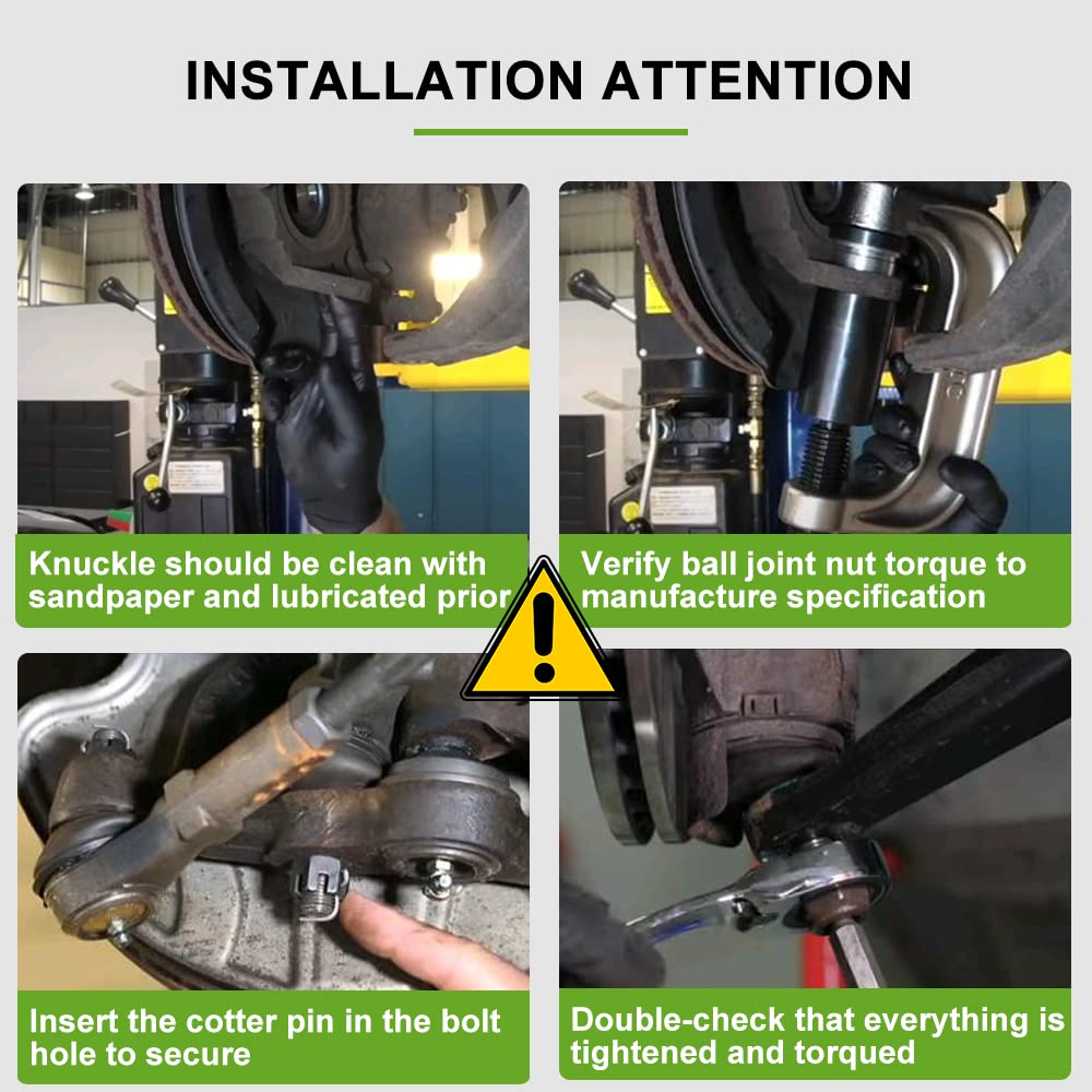 SCITOO outer tie rod mounted on knuckle showing restored steering stability
