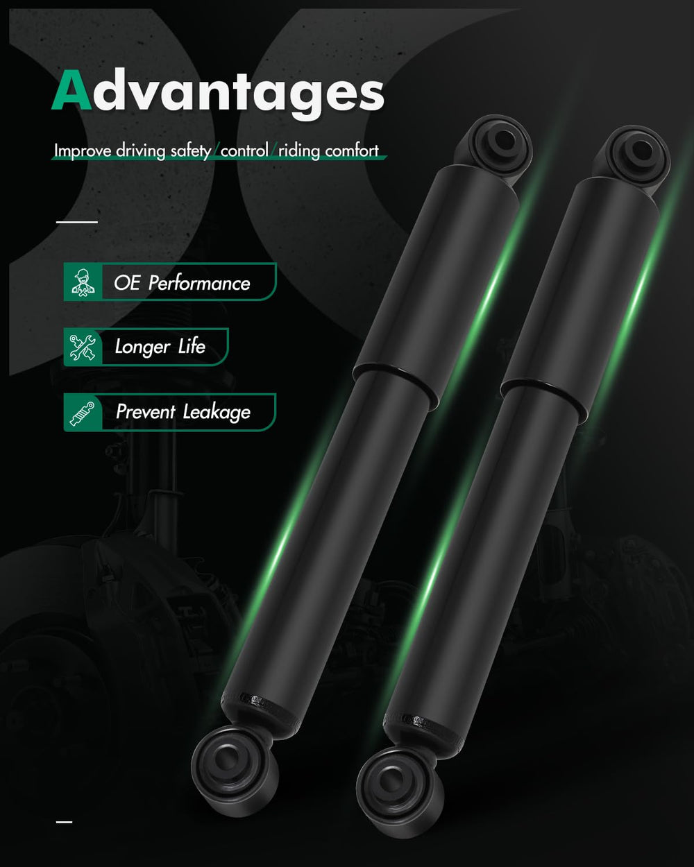 SCITOO rear shock side profile highlighting body design for stable damping