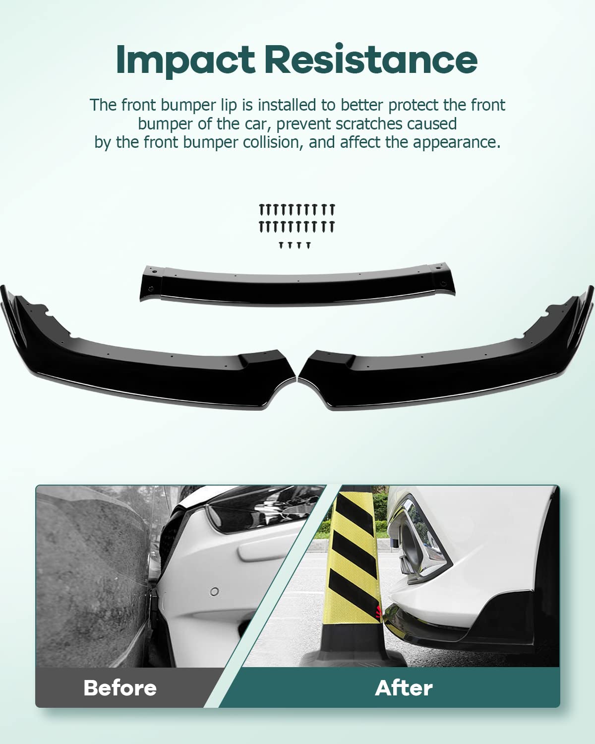 SCITOO side angle showing precise fitment along Honda Civic bumper