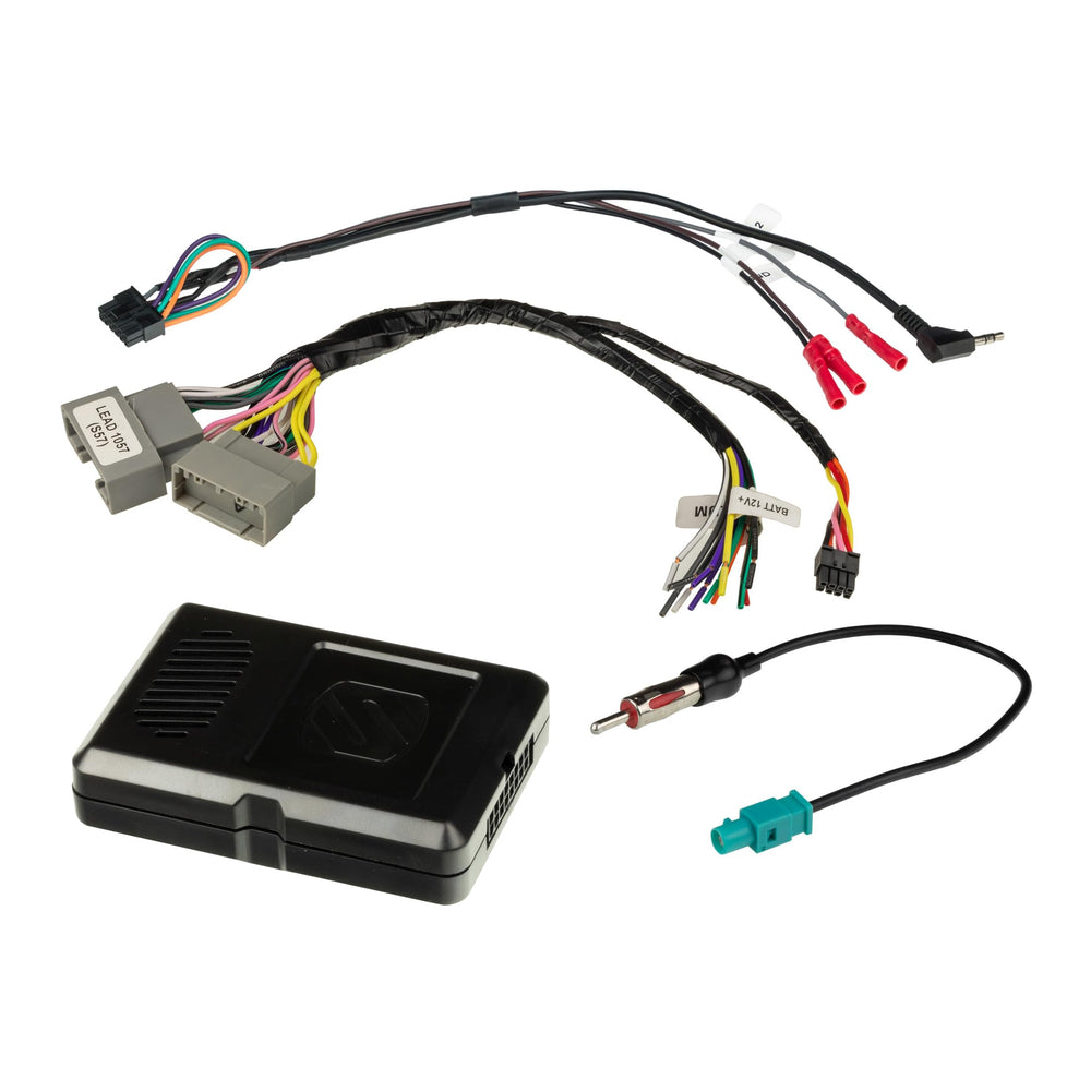 Scosche retail packaging with warranty card showing lifetime tech support