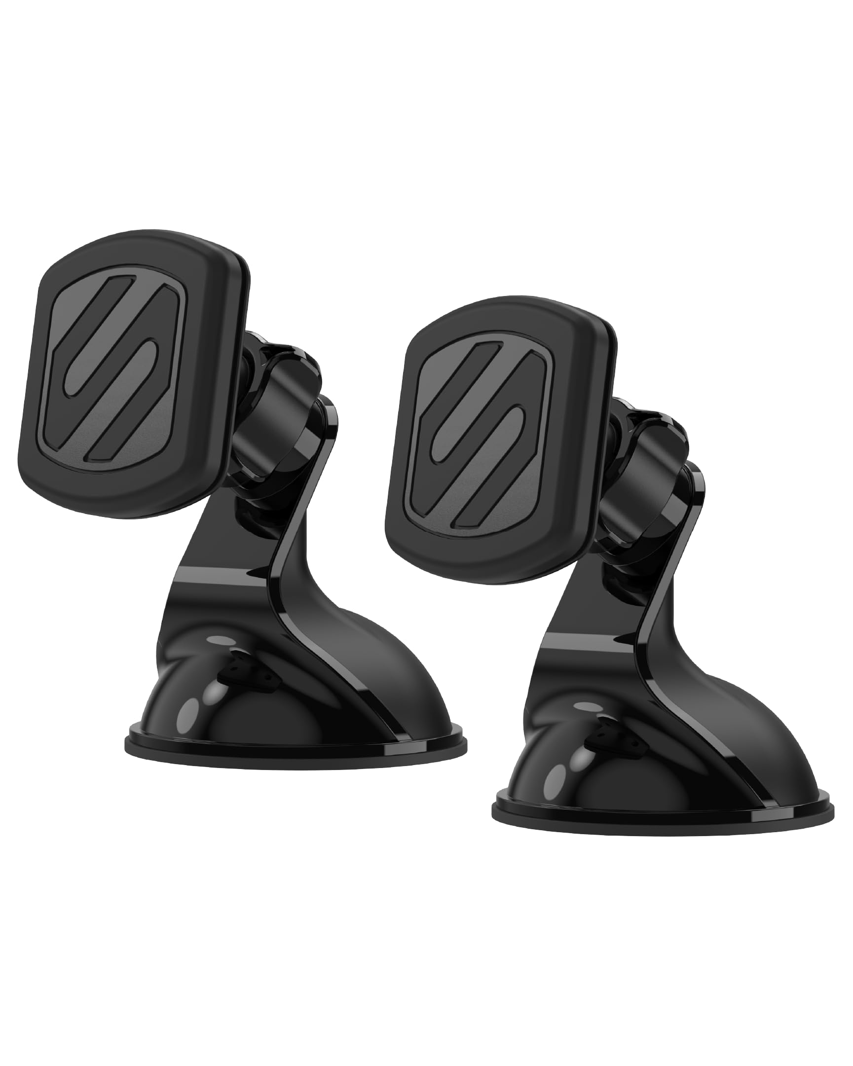 Scosche front view of mounted phone showing secure grip benefit