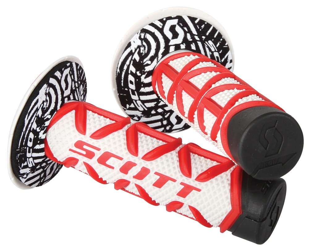 SCOTT diamond grip front view showing red white design and improved comfort